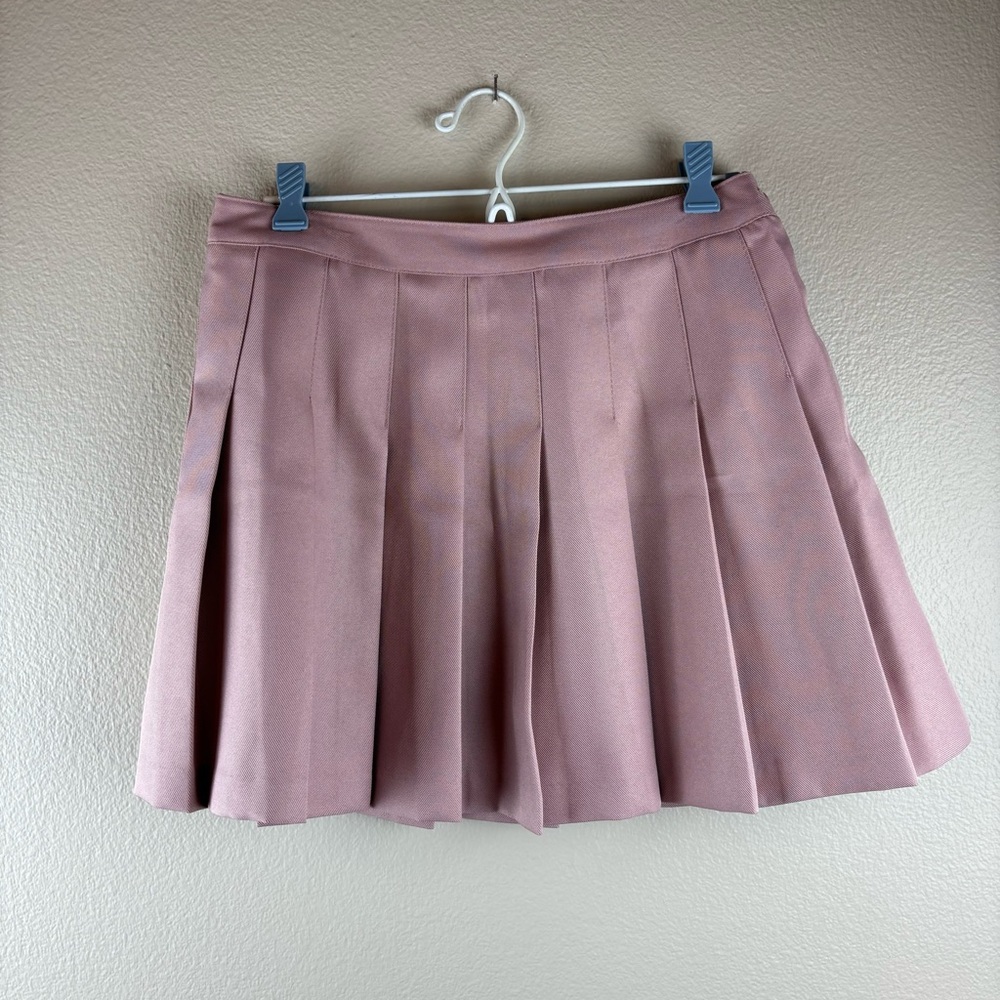 Forever 21 Womens Pleated Mini Skirt Size Large in Pink